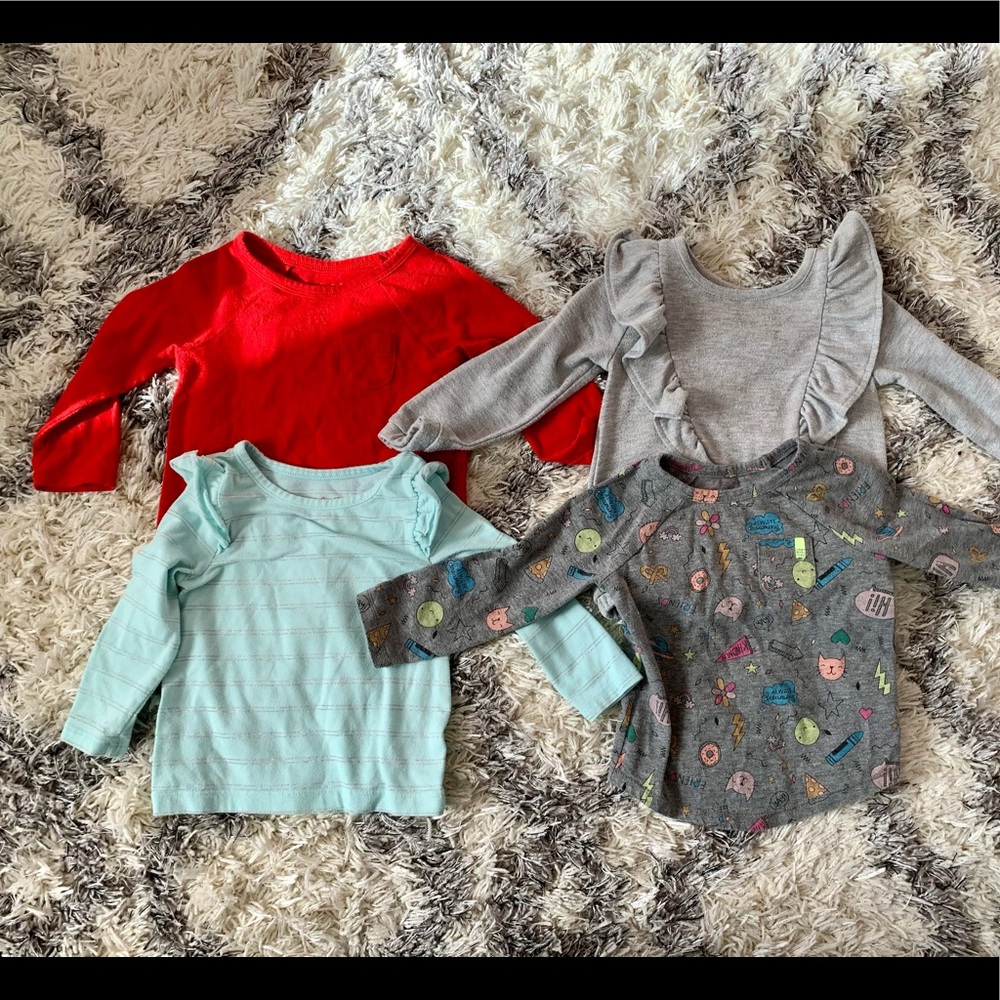 long sleeved lot, used, good cond, no stains